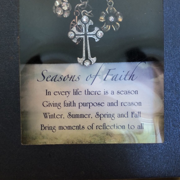 Cross Necklace Earrings and Keychain - Picture 3 of 5